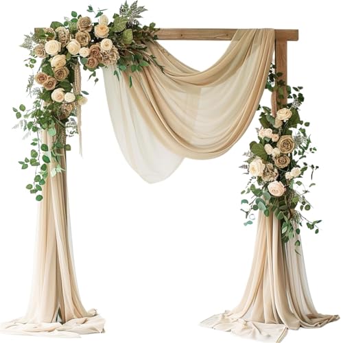 VRKRTVBLB 1pc Arch Vorhänge Drapieren Stoff Festival for Hochzeit Zeremonie Geburtstag Party Braut Dusche Dekoration(1,75x600cm) von VRKRTVBLB