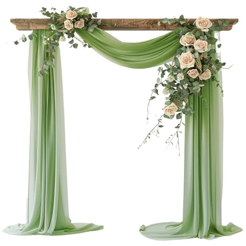 VRKRTVBLB 1pc Arch Vorhänge Drapieren Stoff Festival for Hochzeit Zeremonie Geburtstag Party Braut Dusche Dekoration(4,75x1000cm) von VRKRTVBLB