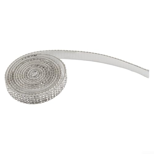 90 cm silberne Strass-Aufkleber für Kleidung und Automobil-Dekoration (0,9 cm) von VRTYVEYBB