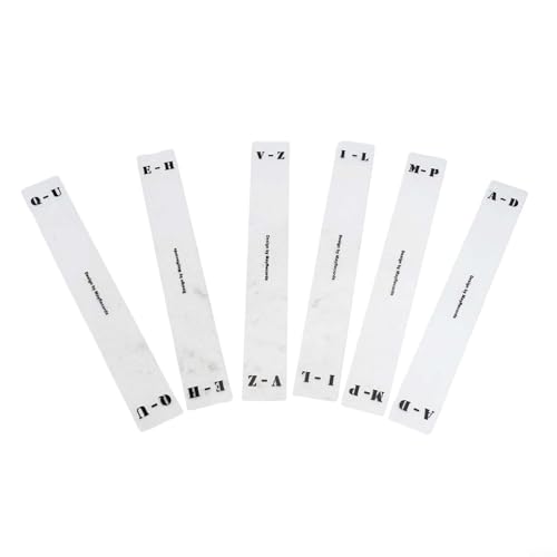 Optimieren Sie Ihre Schallplattensammlung mit 6 Alphabet-Tab-Karteikarten für CDs und LPs (vertikale LP-Karten) von VRTYVEYBB