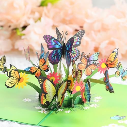 Senden Sie Ihre wärmsten Wünsche mit einer kreativen 3D-Auswurf-Grußkarte für verschiedene Feiern (Schmetterling C) von VRTYVEYBB