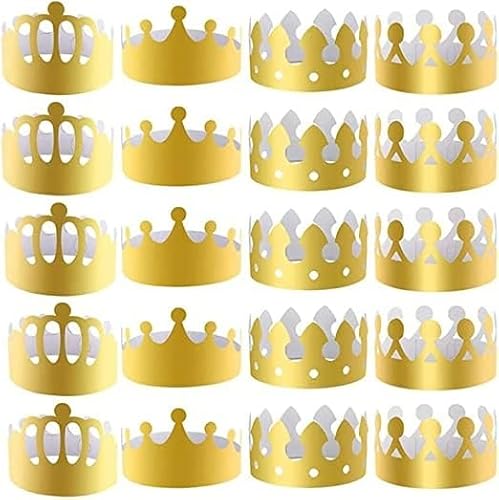 VRTYVEYBB Krönen Sie Ihre Feier mit 20 Partyhüten, stilvolle goldene Kopfbedeckungen (28 Stück) von VRTYVEYBB