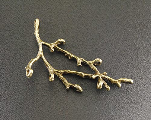 VRUESH 30 STK. Bronze Zweig Charme Anhänger DIY Halskette Zubehör 26x52mm von VRUESH