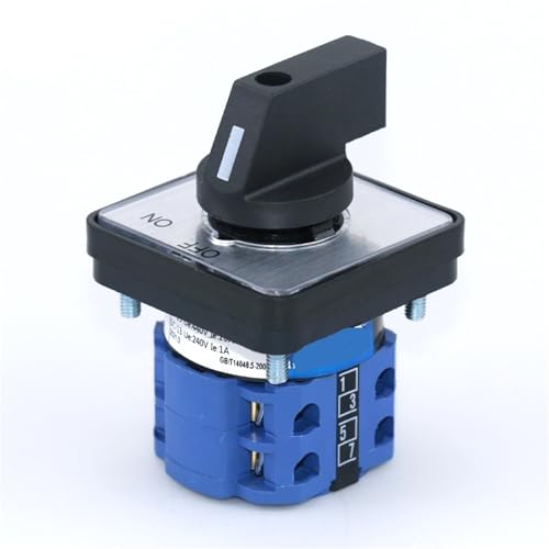 SZW26/LW26-20 20A 8 Klemmen 64X64mm 48X48mm Umschalter Nockenschalter EIN AUS Zwei Positionen 1 Stücke(C04.2 OFF ON 48X48mm) von VSITIKVS
