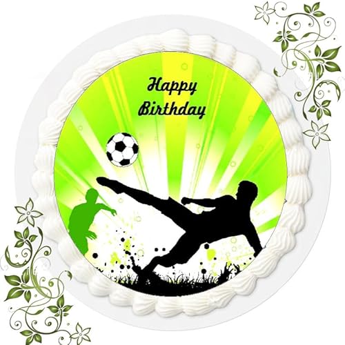 Für den Geburtstag ein Tortenbild, Zuckerbild mit dem Motiv Fussball, Essbares Foto für Torten, Tortenbild, Tortenaufleger Ø 20cm FONDANT Fussball Nr. 1 Für den Geburtstag ein Tortenbild, Zuckerbild mit dem Motiv Fussball, Essbares Foto für Torten, Tortenbild, Tortenaufleger Ø 20cm FONDANT Fussball Nr. 1 von VSW