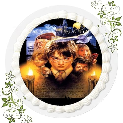 Für den Geburtstag ein Tortenbild, Zuckerbild mit dem Motiv: Harry Potter, Essbares Foto für Torten, Tortenbild, Tortenaufleger Ø 20cm ESSPAPIER Harry Potter Nr. 23 von VSW