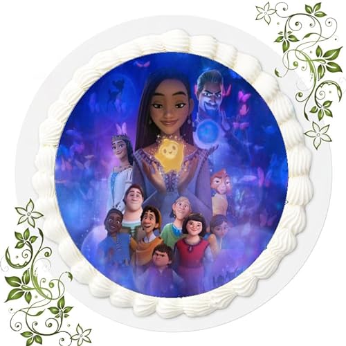 Für den Geburtstag ein Tortenbild, mit dem Motiv: Disney Wish, Essbares Foto für Torten, Tortenbild, Tortenaufleger Ø 20cm ESSPAPIER Disneys Wish Nr. 3 von VSW