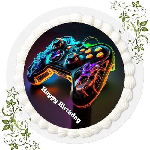 Für den Geburtstag ein Tortenbild, mit dem Motiv: Gamer, Essbares Foto für Torten, Tortenbild, Tortenaufleger Ø 20cm ESSPAPIER Gamer Nr. 2 Für den Geburtstag ein Tortenbild, mit dem Motiv: Gamer, Essbares Foto für Torten, Tortenbild, Tortenaufleger Ø 20cm ESSPAPIER Gamer Nr. 2 von VSW