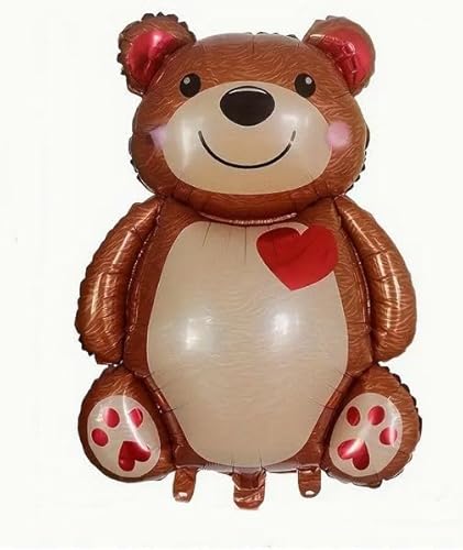 Teddybär Rotes Herz Ballon Valentinstag Luftballons Mylar-Folienballons für Geburtstag Jahrestag Muttertag Hochzeit Verlobungsfeier Teddybär 91 x 65 cm Teddybär Rotes Herz Ballon Valentinstag Luftballons Mylar-Folienballons für Geburtstag Jahrestag Muttertag Hochzeit Verlobungsfeier Teddybär 91 x 65 cm von VSW