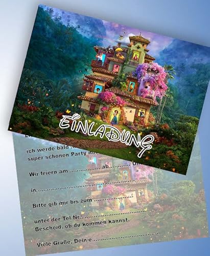 VSW 12 Einladungskarten & 12 Umschläge für Geburtstag Partys und Kindergeburtstag Encanto Nr. 13 VSW 12 Einladungskarten & 12 Umschläge für Geburtstag Partys und Kindergeburtstag Encanto Nr. 13 von VSW
