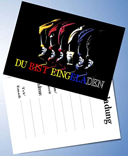 VSW 12 Einladungskarten & 12 Umschläge für Geburtstag Partys und Kindergeburtstag Power Rangers Nr. 114 VSW 12 Einladungskarten & 12 Umschläge für Geburtstag Partys und Kindergeburtstag Power Rangers Nr. 114 von VSW