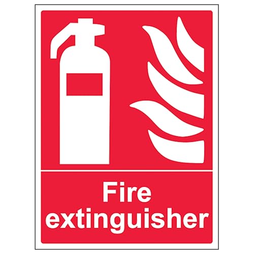 V Safety Feuerlöscher – Hochformat, 150 x 200 mm, 2 mm Hartplastik-Sicherheitsschild von VSafety