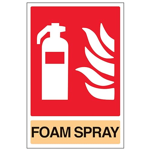 V Safety General Foam Spray Feuerlöscher, 400 x 600 mm, 3 mm, Aluminiumverbund-Sicherheitsschild von VSafety