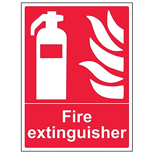 VSafety 13003BC-R"Feuerlöscher"-Schild, Hochformat, 300 x 400 mm, 3 Stück von VSafety