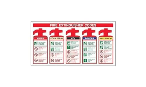 VSafety Schild "Feuerlöscher-Codes mit Schaumspray", 3 Stück, 375mm x 200mm, 3 VSafety Schild "Feuerlöscher-Codes mit Schaumspray", 3 Stück, 375mm x 200mm, 3 von VSafety