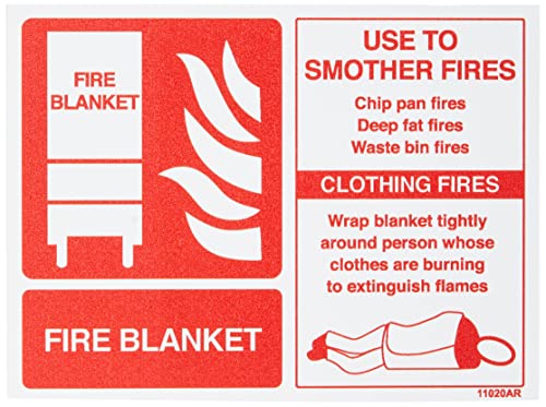 Vsafety 11020AR-R Feuerlöscher-Zeichen, 1 mm starrer Kunststoff, Landschaft, 200 mm x 150 mm von VSafety