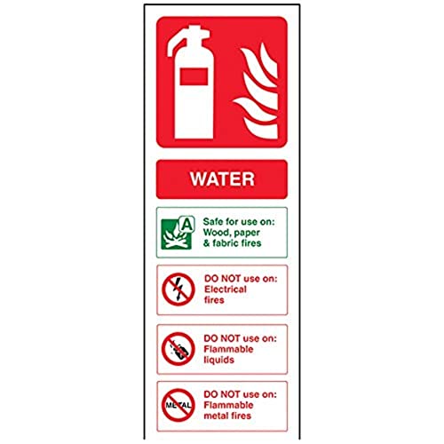 vsafety 11001 aj-r Feuerlöscher Schild, Wasser ID, starrer Kunststoff, Porträt, 100 mm x 280 mm, grün/rot vsafety 11001 aj-r Feuerlöscher Schild, Wasser ID, starrer Kunststoff, Porträt, 100 mm x 280 mm, grün/rot von VSafety
