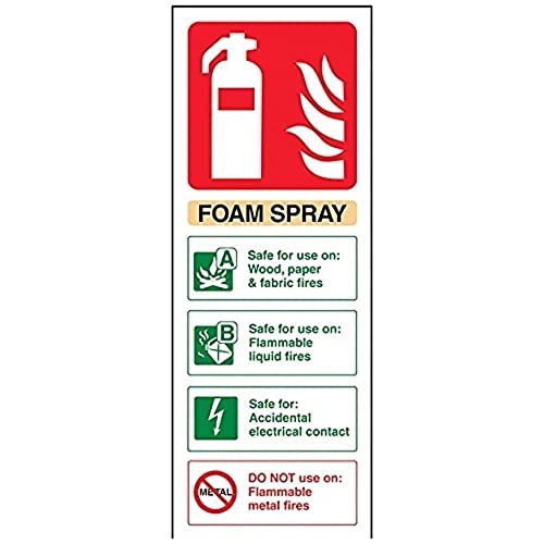 vsafety 11012 ac-r Feuerlöscher Schild, Schaumstoff Spray ID Elektrische Safe, starrer Kunststoff, Porträt, 75 mm x 200 mm, beige/schwarz/grün/rot vsafety 11012 ac-r Feuerlöscher Schild, Schaumstoff Spray ID Elektrische Safe, starrer Kunststoff, Porträt, 75 mm x 200 mm, beige/schwarz/grün/rot von VSafety