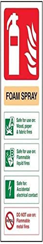 vsafety 11012 aj-s Feuerlöscher Schild, Schaumstoff Spray ID Elektrische Safe, selbstklebend, Porträt, 100 mm x 280 mm, beige/schwarz/grün/rot vsafety 11012 aj-s Feuerlöscher Schild, Schaumstoff Spray ID Elektrische Safe, selbstklebend, Porträt, 100 mm x 280 mm, beige/schwarz/grün/rot von VSafety