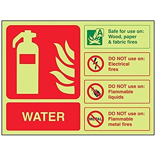 VSafety englisches Warnschild für Feuerlöscher, leuchtet im Dunkeln, 200 x 150 mm, starrer Kunststoff VSafety englisches Warnschild für Feuerlöscher, leuchtet im Dunkeln, 200 x 150 mm, starrer Kunststoff von VSafety