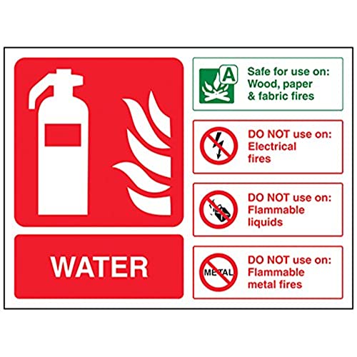 vsafety 11013 ar-r Feuerlöscher Schild, Wasser ID, starrer Kunststoff, Landschaft, 200 mm x 150 mm, grün/rot vsafety 11013 ar-r Feuerlöscher Schild, Wasser ID, starrer Kunststoff, Landschaft, 200 mm x 150 mm, grün/rot von VSafety
