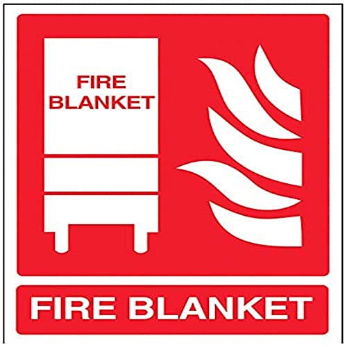 vsafety 11034 an-r Feuerlöscher Schild, Fire Decke, starrer Kunststoff, Porträt, 150 mm x 200 mm x 200 mm, rot von VSafety