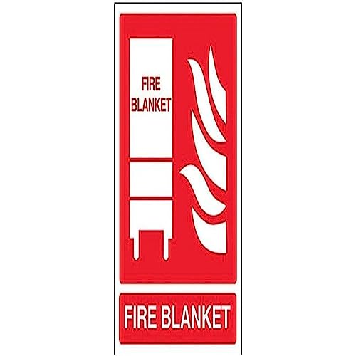 vsafety 11034 an-s Feuerlöscher Schild, Fire, selbstklebend, Hochformat, 150 mm x 200 mm x 200 mm, rot von VSafety