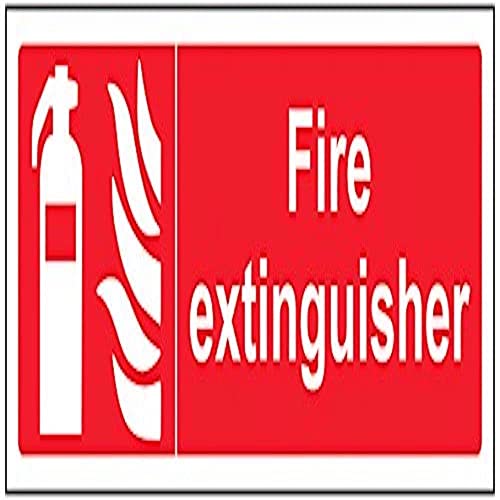 vsafety 13024 ax-s Feuerlöscher Equipment Zeichen, selbstklebendes Vinyl, Landschaft, 300 mm x 100 mm von VSafety