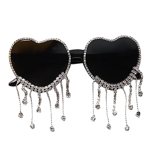 VTIDOBE Herzbrille Frau mit Partybrille Strand VTIDOBE Herzbrille Frau mit Partybrille Strand von VTIDOBE