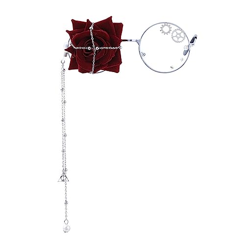 VTIDOBE Rose Shape Brillen Cosplay Requisiten Mädchen Weibliche Brille Zubehör Brille Mädchen JK-Kostüm VTIDOBE Rose Shape Brillen Cosplay Requisiten Mädchen Weibliche Brille Zubehör Brille Mädchen JK-Kostüm von VTIDOBE