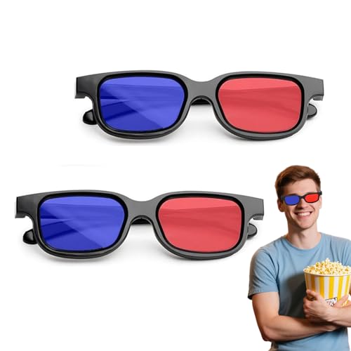 VTYTZZ 2 Stücke 3d Brille,3d Brillen,3d Brille Für Fernseher,Brille Mit Musik,Rote Und Blaue 3d-Brille,3d-Anaglyphenbrille,Geeignet Für Lichtshows, Urlaubspartys, Heimkinos, Filme Oder Pc-Spiele VTYTZZ 2 Stücke 3d Brille,3d Brillen,3d Brille Für Fernseher,Brille Mit Musik,Rote Und Blaue 3d-Brille,3d-Anaglyphenbrille,Geeignet Für Lichtshows, Urlaubspartys, Heimkinos, Filme Oder Pc-Spiele von VTYTZZ
