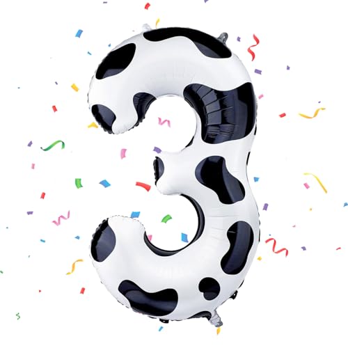 Aufblasbarer Ballon in Form der Zahl 3, für Jungen und Mädchen, 101,6 cm, Zahlenballon für den 3. Geburtstag von Jungen und Mädchen Aufblasbarer Ballon in Form der Zahl 3, für Jungen und Mädchen, 101,6 cm, Zahlenballon für den 3. Geburtstag von Jungen und Mädchen von VUCDXOP