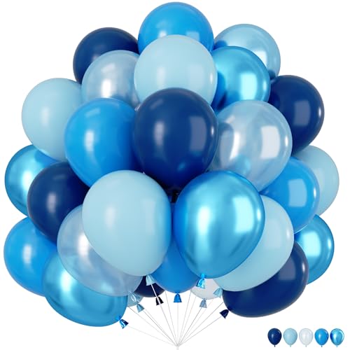 Blaue Luftballons, 60 Stück, 30,5 cm, dunkelblau, Latexballon, Pastellblau Blaue Luftballons, 60 Stück, 30,5 cm, dunkelblau, Latexballon, Pastellblau von VUCDXOP