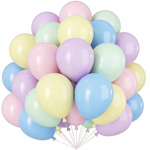 Luftballon Girlande Pastell, 100 Stück 10 Zoll Regenbogen luftballons, Macaron Rosa Blau Lila Luftballons Geburtstag Set, Pastell Latex Ballons Set für Geburtstag Babyparty Hochzeit Festival Deko Luftballon Girlande Pastell, 100 Stück 10 Zoll Regenbogen luftballons, Macaron Rosa Blau Lila Luftballons Geburtstag Set, Pastell Latex Ballons Set für Geburtstag Babyparty Hochzeit Festival Deko von VUCDXOP