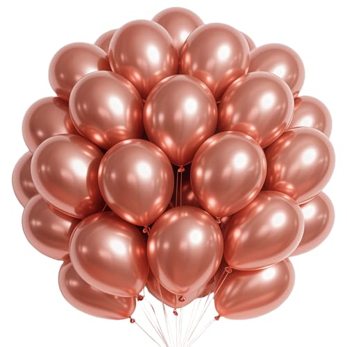 Luftballon Girlande Roségold, 100 Stück 10 Zoll Roségold luftballons, Metallic Rose Gold Girlande Luftballons Geburtstag Set, Rosegold Latex Ballons Set für Geburtstag Babyparty Hochzeit Festival Deko Luftballon Girlande Roségold, 100 Stück 10 Zoll Roségold luftballons, Metallic Rose Gold Girlande Luftballons Geburtstag Set, Rosegold Latex Ballons Set für Geburtstag Babyparty Hochzeit Festival Deko von VUCDXOP