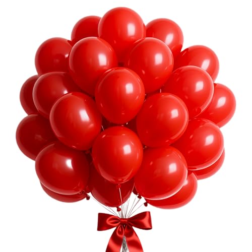 Luftballon Girlande Rot, 100 Stück 10 Zoll Rote luftballons, Rot Girlande Luftballons Geburtstag Set, Rote Latex Ballons Set für Geburtstag Babyparty Hochzeit Festival Jahrestag Party Deko Luftballon Girlande Rot, 100 Stück 10 Zoll Rote luftballons, Rot Girlande Luftballons Geburtstag Set, Rote Latex Ballons Set für Geburtstag Babyparty Hochzeit Festival Jahrestag Party Deko von VUCDXOP