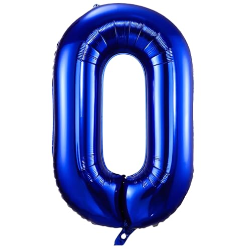 Luftballon mit Zahl 0, marineblau, 101,6 cm, selbstaufblasend, Folienballons Nummer 0, marineblau, Geburtstagsballon für Jungen, Mädchen, Frauen, Männer, Geburtstag, Jahrestag Luftballon mit Zahl 0, marineblau, 101,6 cm, selbstaufblasend, Folienballons Nummer 0, marineblau, Geburtstagsballon für Jungen, Mädchen, Frauen, Männer, Geburtstag, Jahrestag von VUCDXOP