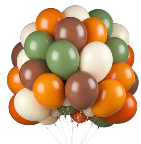 Luftballons, Orange, Grün, 60 Stück, 30,5 cm, Braun, Orange, Beige, Latex-Ballon Luftballons, Orange, Grün, 60 Stück, 30,5 cm, Braun, Orange, Beige, Latex-Ballon von VUCDXOP