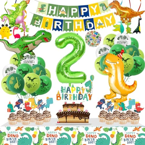 Dino Geburtstag Deko 2 Jahre, VUCDXOP Dinosaurier Geburtstag Deko, Dino Folienballon Geburtstagsdeko Jungen, XXL Dino Luftballons Geburtstag 2, Luftballons Grün für Dinosaurier Party Dekoration Dino Geburtstag Deko 2 Jahre, VUCDXOP Dinosaurier Geburtstag Deko, Dino Folienballon Geburtstagsdeko Jungen, XXL Dino Luftballons Geburtstag 2, Luftballons Grün für Dinosaurier Party Dekoration von VUCDXOP