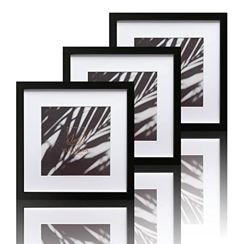 VUVUZULA Bilderrahmen 30x30cm Schwarz Holz Quadratisch Fotorahmen Holzrahmen MDF Rahmen mit Passepartout 20x20cm 3er Set VUVUZULA Bilderrahmen 30x30cm Schwarz Holz Quadratisch Fotorahmen Holzrahmen MDF Rahmen mit Passepartout 20x20cm 3er Set von VUVUZULA
