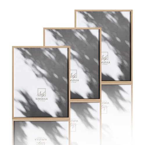VUVUZULA Bilderrahmen 40x50cm Holz Holzrahmen 3er Set Eiche Fotorahmen MDF Rahmen Natur VUVUZULA Bilderrahmen 40x50cm Holz Holzrahmen 3er Set Eiche Fotorahmen MDF Rahmen Natur von VUVUZULA