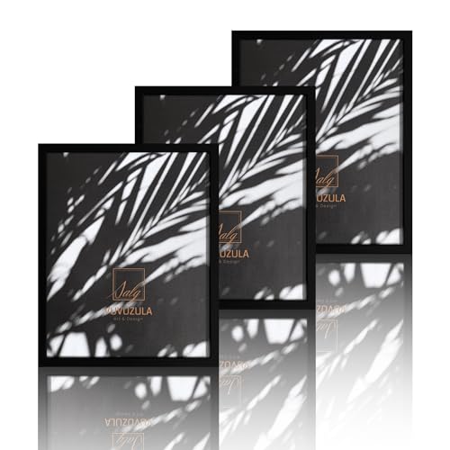 VUVUZULA Bilderrahmen 40x50cm Schwarz Holz Fotorahmen Holzrahmen MDF Rahmen 40x50cm 3er Set VUVUZULA Bilderrahmen 40x50cm Schwarz Holz Fotorahmen Holzrahmen MDF Rahmen 40x50cm 3er Set von VUVUZULA