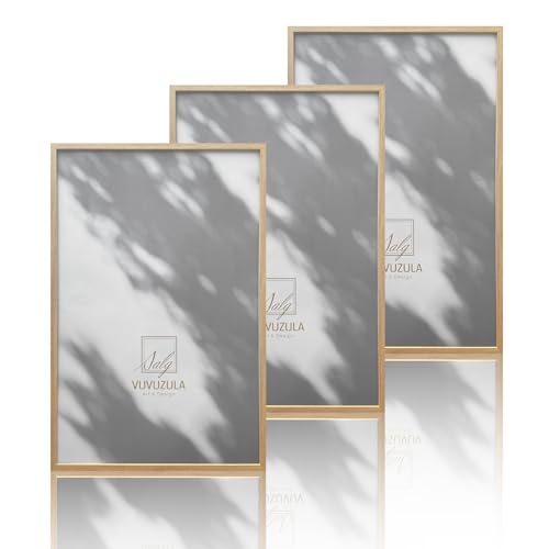 VUVUZULA Bilderrahmen 40x60cm Holz Holzrahmen 3er Set Eiche Fotorahmen MDF Rahmen Natur VUVUZULA Bilderrahmen 40x60cm Holz Holzrahmen 3er Set Eiche Fotorahmen MDF Rahmen Natur von VUVUZULA