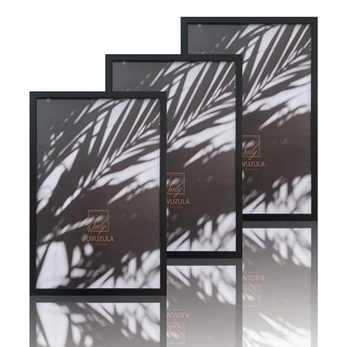 VUVUZULA Bilderrahmen 40x60cm Schwarz Holz Fotorahmen Holzrahmen MDF Rahmen 40x60cm 3er Set VUVUZULA Bilderrahmen 40x60cm Schwarz Holz Fotorahmen Holzrahmen MDF Rahmen 40x60cm 3er Set von VUVUZULA