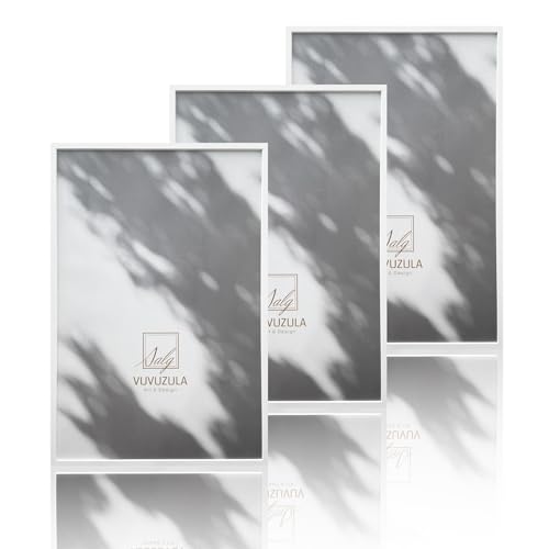 VUVUZULA Bilderrahmen 40x60cm Weiß Holz 3er Set Holzrahmen Weiss Fotorahmen MDF Rahmen VUVUZULA Bilderrahmen 40x60cm Weiß Holz 3er Set Holzrahmen Weiss Fotorahmen MDF Rahmen von VUVUZULA