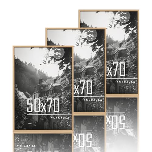 VUVUZULA Bilderrahmen 50x70cm Holz Holzrahmen Eiche 3er Set Fotorahmen MDF Rahmen Posterrahmen Natur VUVUZULA Bilderrahmen 50x70cm Holz Holzrahmen Eiche 3er Set Fotorahmen MDF Rahmen Posterrahmen Natur von VUVUZULA