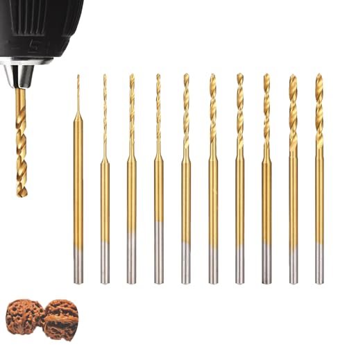 Mini Spiralbohrer Set,Mini Bohrer,Mikrogravurbohrer, Schaft mit Titancarbid beschichteter winziger Bohrer Lochbohrwerkzeug für DIY Harz, Schmuck, Bernstein,Holz - 10 Stück 0,6mm-2,2mm HSS 2,35mm Mini Spiralbohrer Set,Mini Bohrer,Mikrogravurbohrer, Schaft mit Titancarbid beschichteter winziger Bohrer Lochbohrwerkzeug für DIY Harz, Schmuck, Bernstein,Holz - 10 Stück 0,6mm-2,2mm HSS 2,35mm von VVHFXD