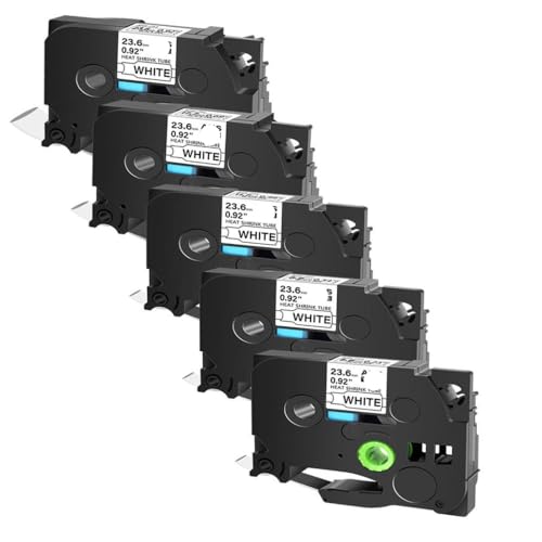 5 pcs Wärmeschrinkrohrklebeband kompatibel mit HSE 231 631 HSE-251 HSE-241 Beschriftungsdrucker(251) von VVHKMSIL