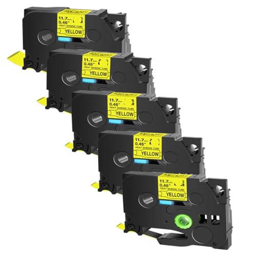 5 pcs Wärmeschrinkrohrklebeband kompatibel mit HSE 231 631 HSE-251 HSE-241 Beschriftungsdrucker(631) von VVHKMSIL