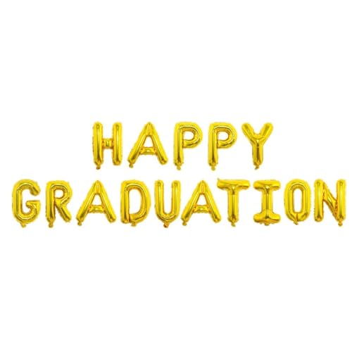 Graduation Deko Luftballon Gold,16 Zoll Alles Gute Zum Abschluss Folienballon Abschluss Deko,ABI 2025 Folienballons,Abschlussfeier Luftballons für Congrats Prüfung Bestanden Deko von VVQWCY